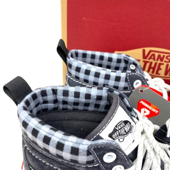 VANS SK8-Hi MTE-1 High Top Plaid Gray Suede Men’s Size Sneakers VN0A5HZYGYW - Picture 8 of 9